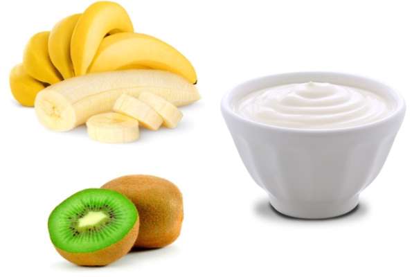 Image result for Kiwi fruit face mask with banana and curd